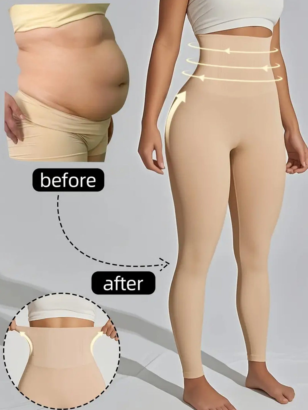 Contour Performance Leggings met Hoge Taille