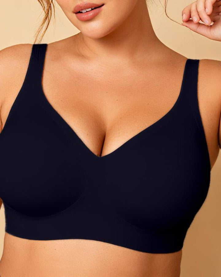 Naadloze Draadloze V-hals Jelly BH Tanktop
