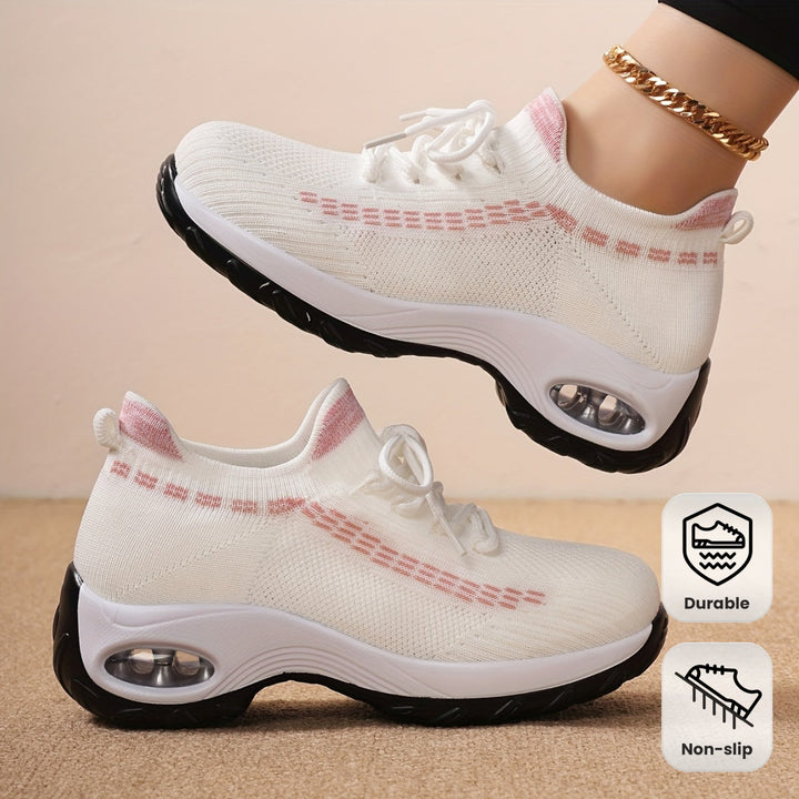Noir Lift Gebreide Sneakers