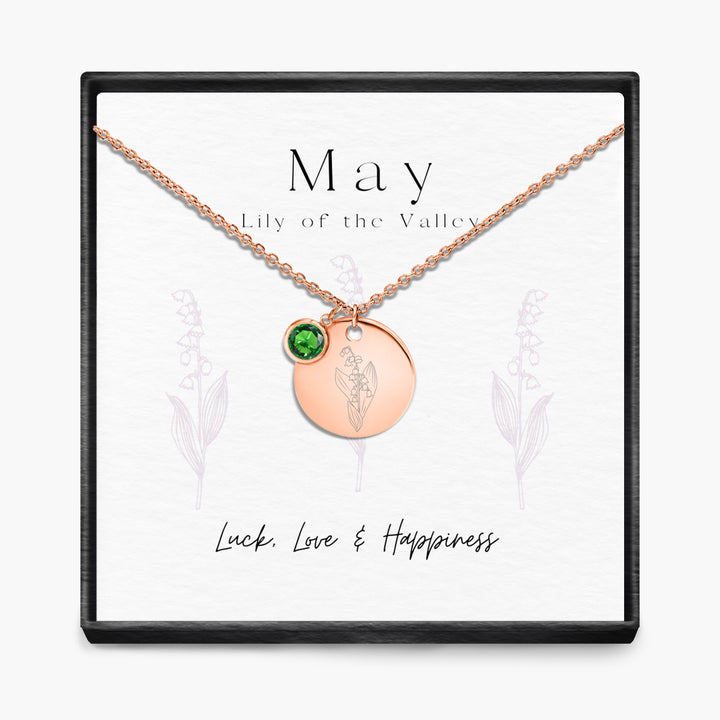 Geboortemaand hanger ketting
