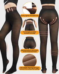 Alleen Vandaag🎯 Transparante Fleece Gevoerde Panty