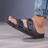 Mono Buckle Comfort Sandalen