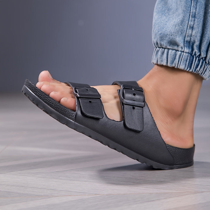 Mono Buckle Comfort Sandalen