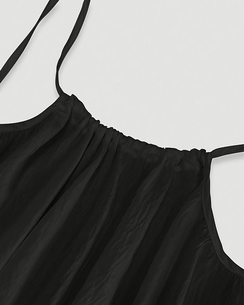 Effen backless cami-jurk voor dames