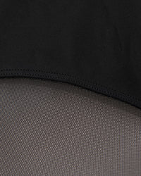 Mesh Deep V-Hals Halter Badpak