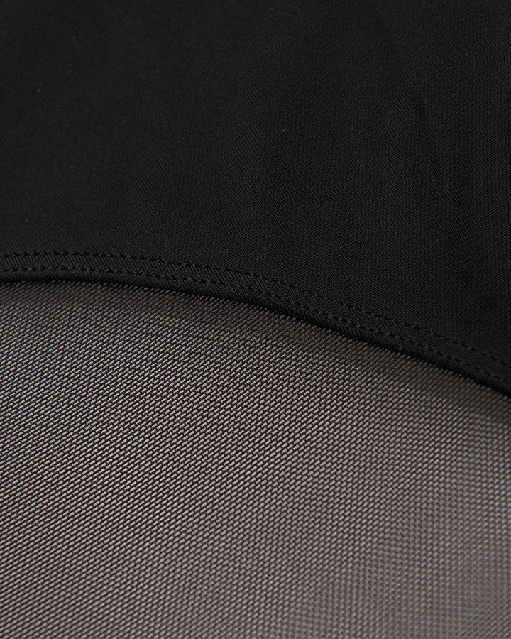 Mesh Deep V-Hals Halter Badpak