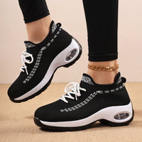 Noir Lift Gebreide Sneakers