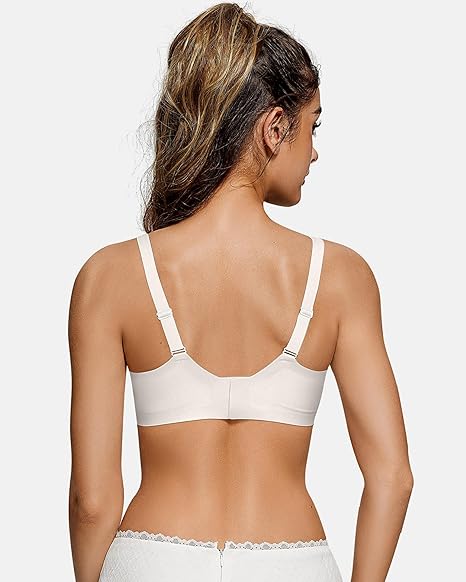 Naadloze bh van transparant mesh voor dames