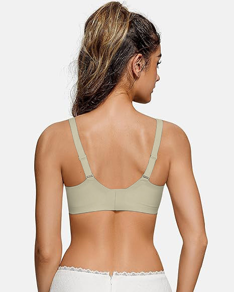 Naadloze bh van transparant mesh voor dames