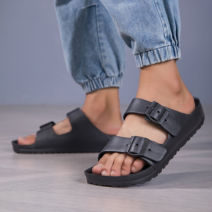 Mono Buckle Comfort Sandalen
