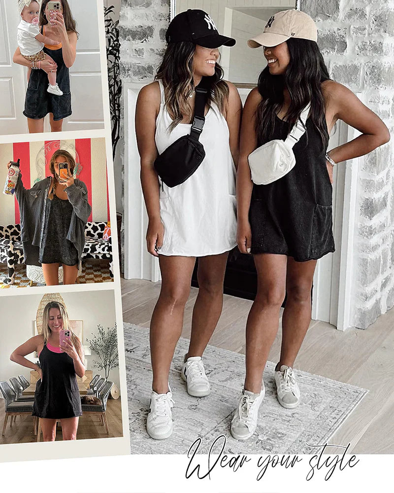 Mouwloze mini-jurk voor dames