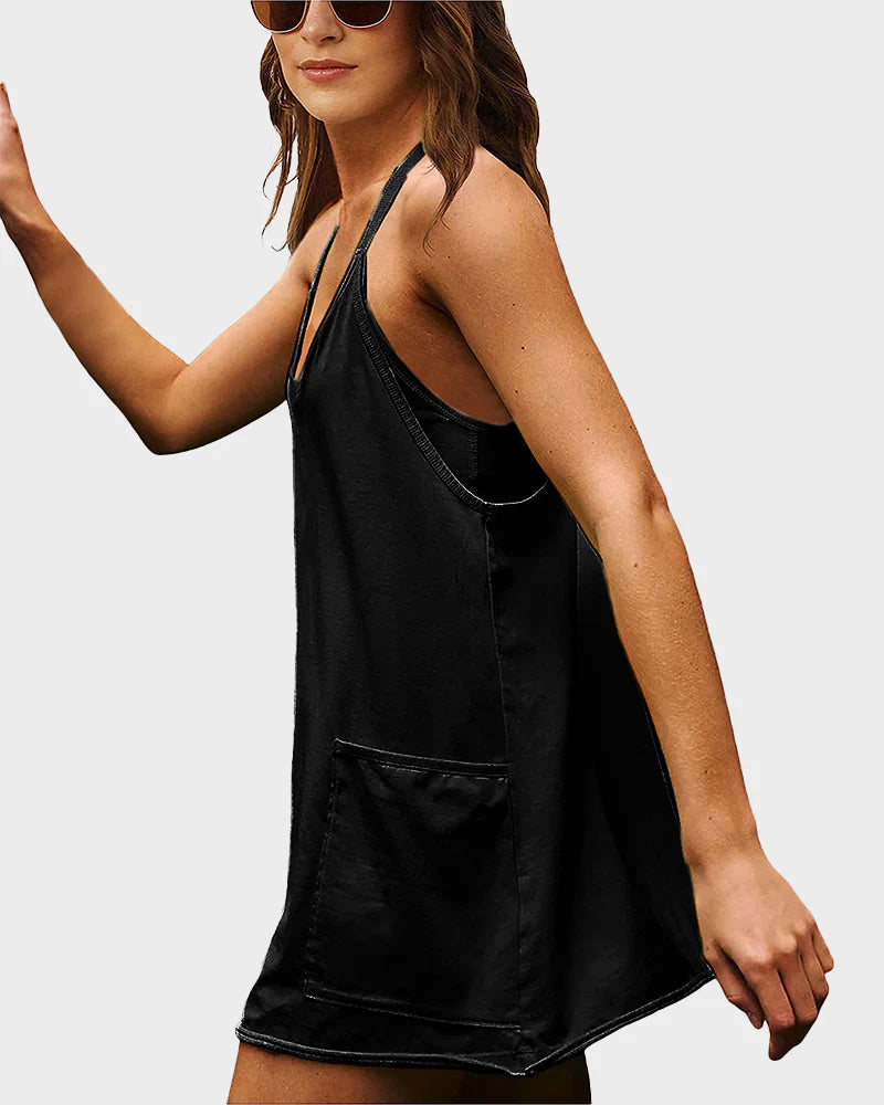 Mouwloze mini-jurk voor dames
