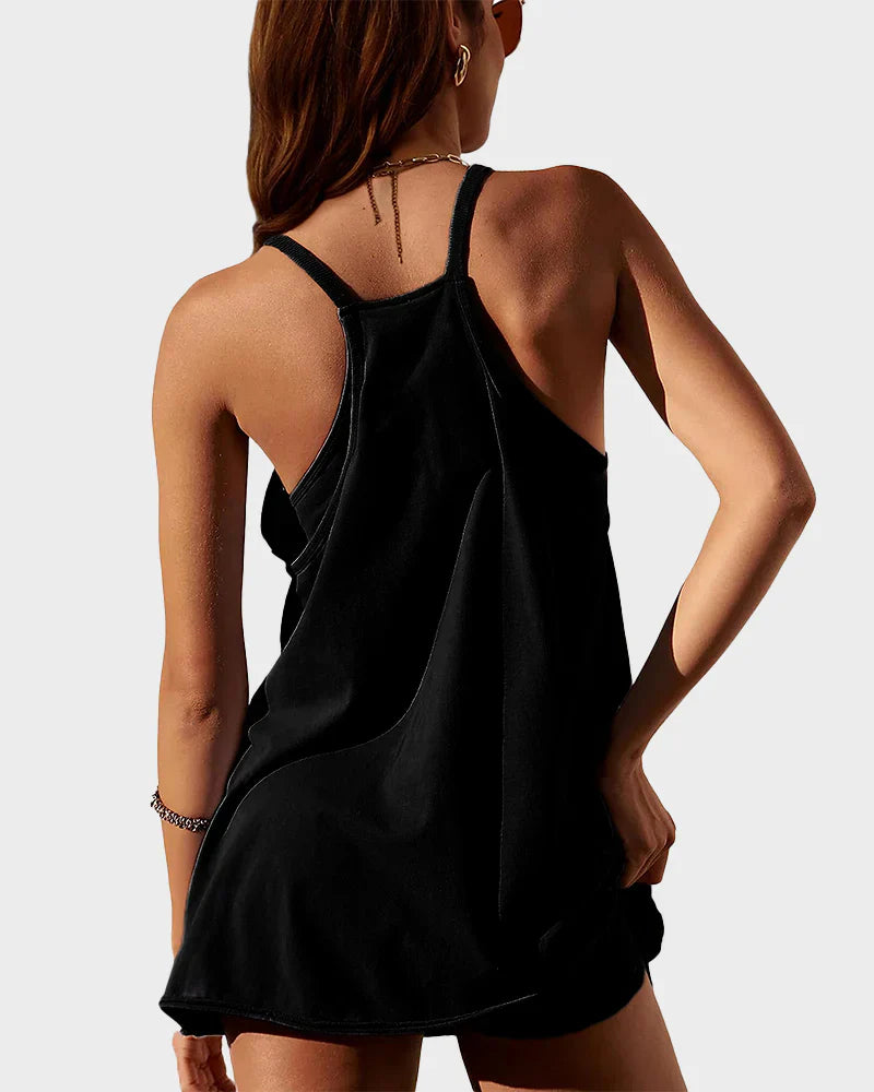 Mouwloze mini-jurk voor dames