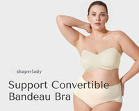 Ondersteunende Antislip Bandeau Beha met Afneembare Bandjes