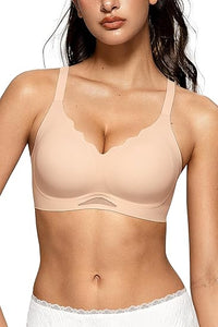 Naadloze bh van transparant mesh voor dames