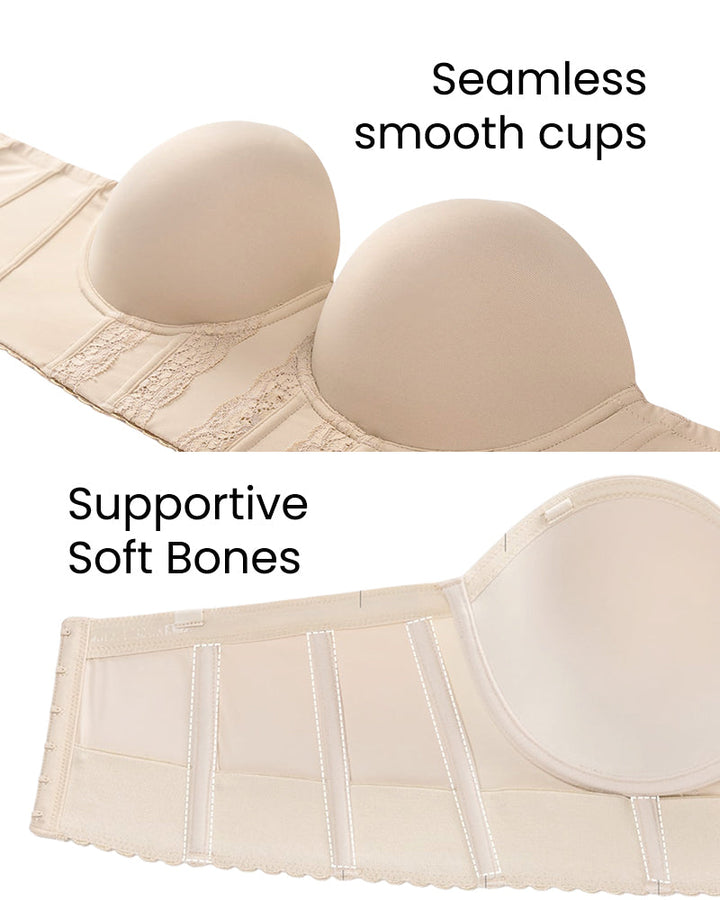 De Strapless Beha met Lage Rug