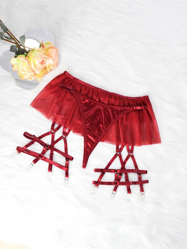 Mesh Sexy Lingerie for Women – Lace Temptation Uniform Set