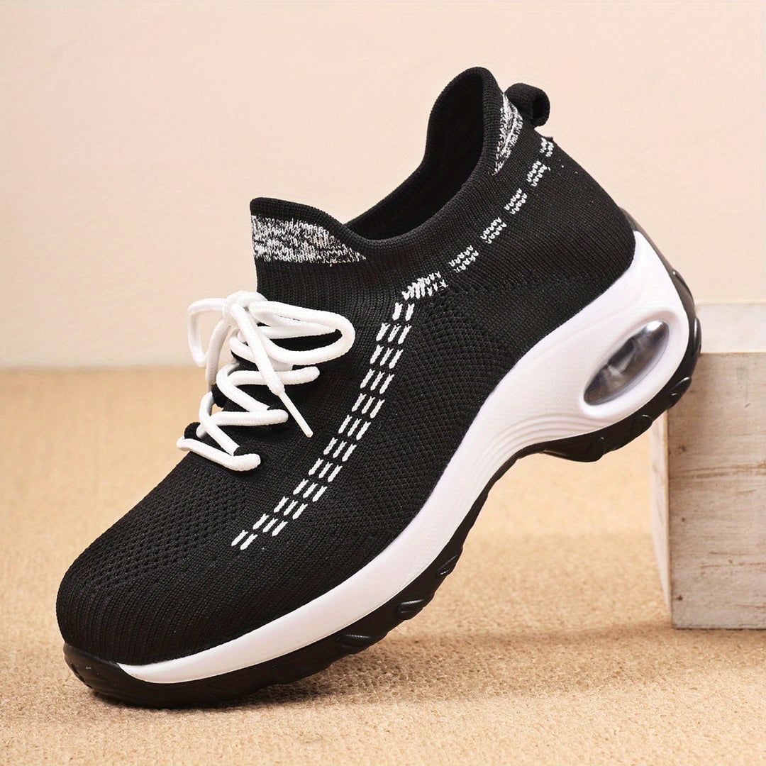 Noir Lift Gebreide Sneakers
