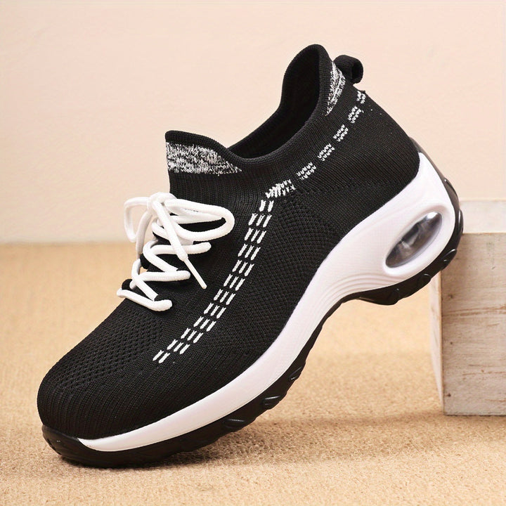 Noir Lift Gebreide Sneakers