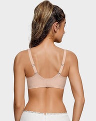 Naadloze bh van transparant mesh voor dames