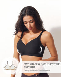 Jelly Draadloze Dames Comfortabele Push-up Beha