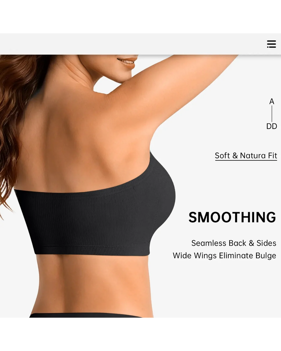 Draadloze multiway bandeau bh – Comfortabel en goed aansluitend, ook in grote maten