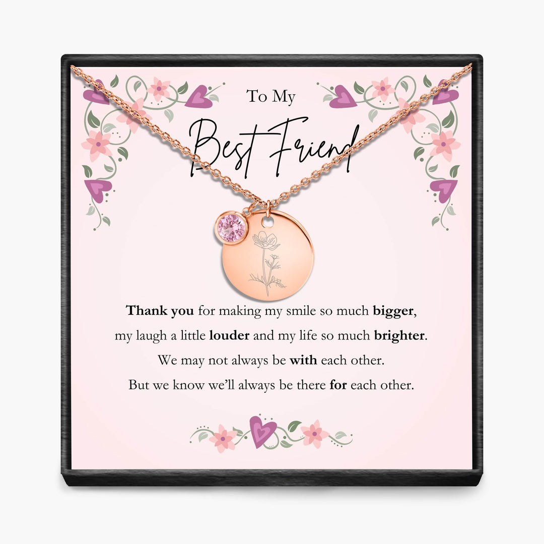 Aan Mijn Beste Vriendin - Geboortemaand Hanger Ketting