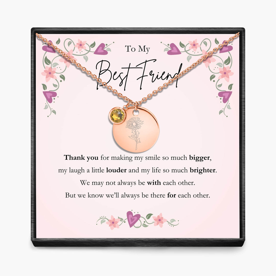 Aan Mijn Beste Vriendin - Geboortemaand Hanger Ketting