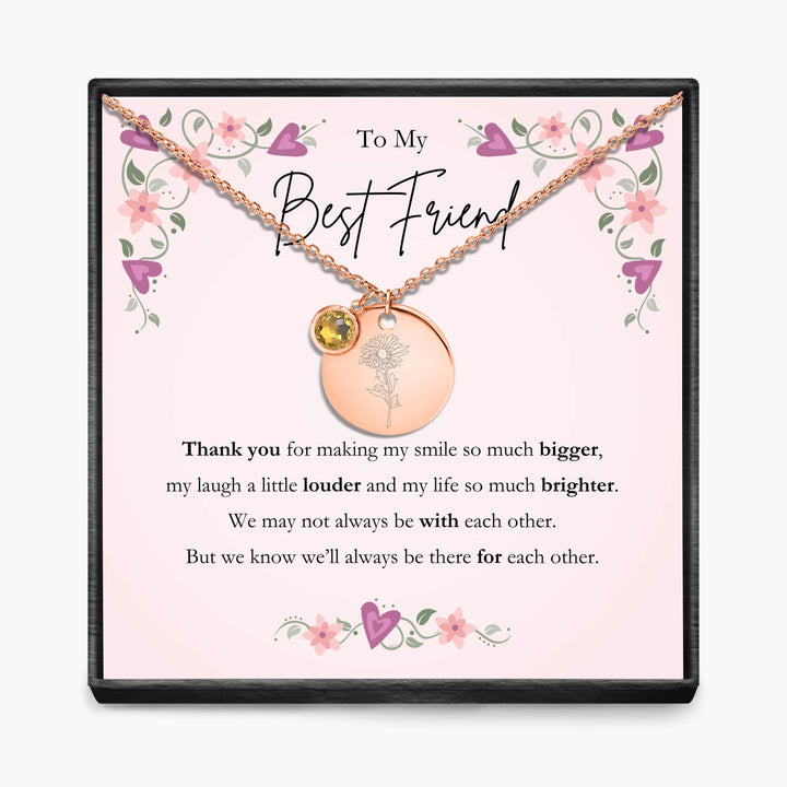 Aan Mijn Beste Vriendin - Geboortemaand Hanger Ketting