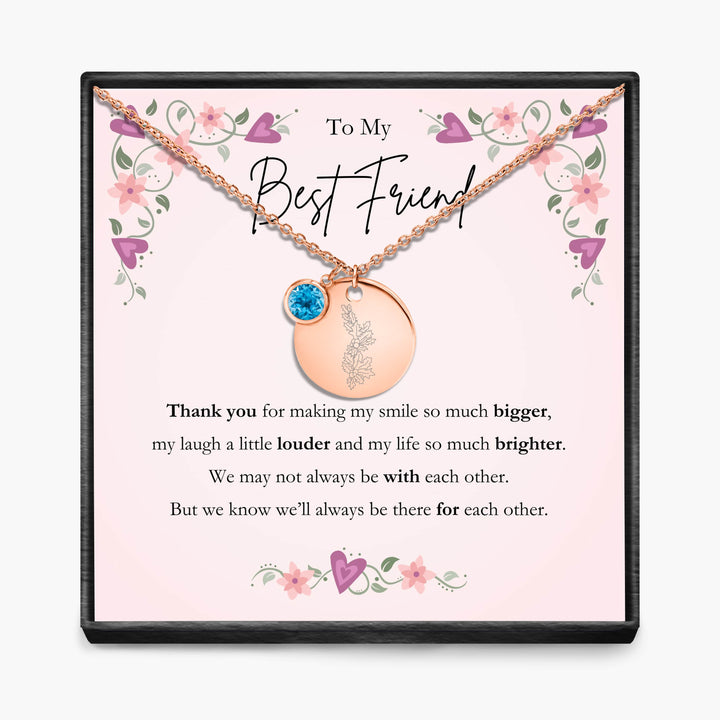 Aan Mijn Beste Vriendin - Geboortemaand Hanger Ketting