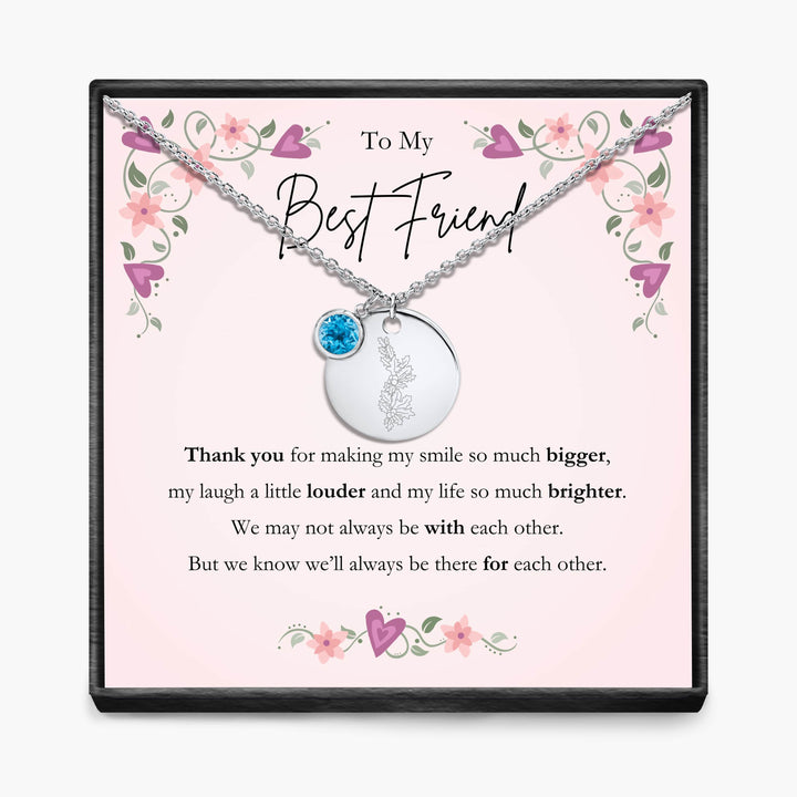 Aan Mijn Beste Vriendin - Geboortemaand Hanger Ketting