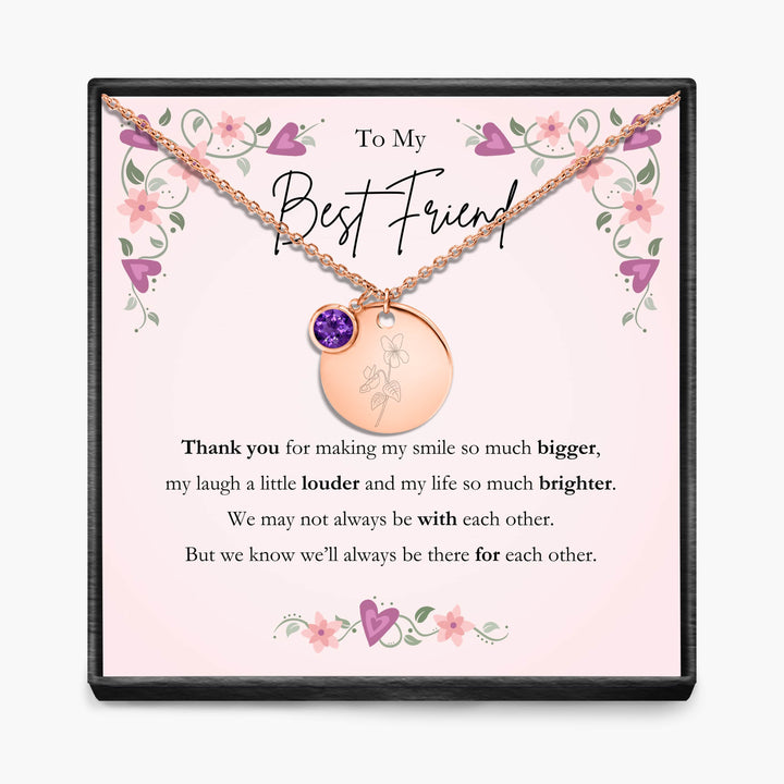 Aan Mijn Beste Vriendin - Geboortemaand Hanger Ketting