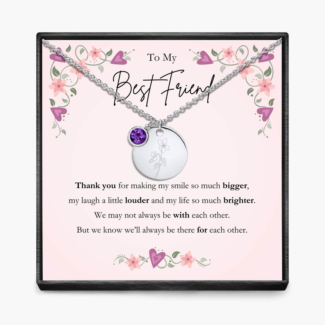 Aan Mijn Beste Vriendin - Geboortemaand Hanger Ketting