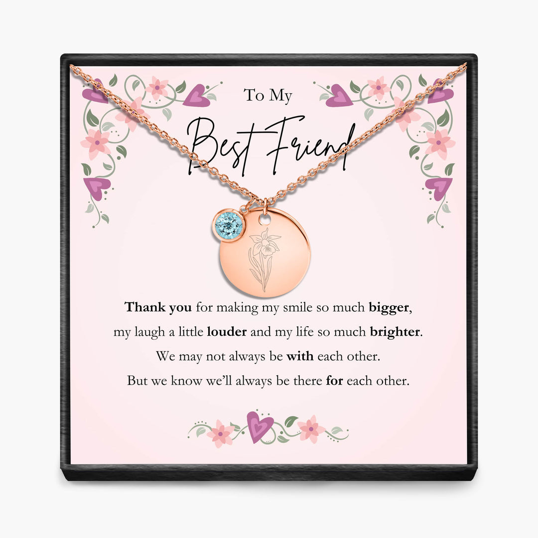 Aan Mijn Beste Vriendin - Geboortemaand Hanger Ketting