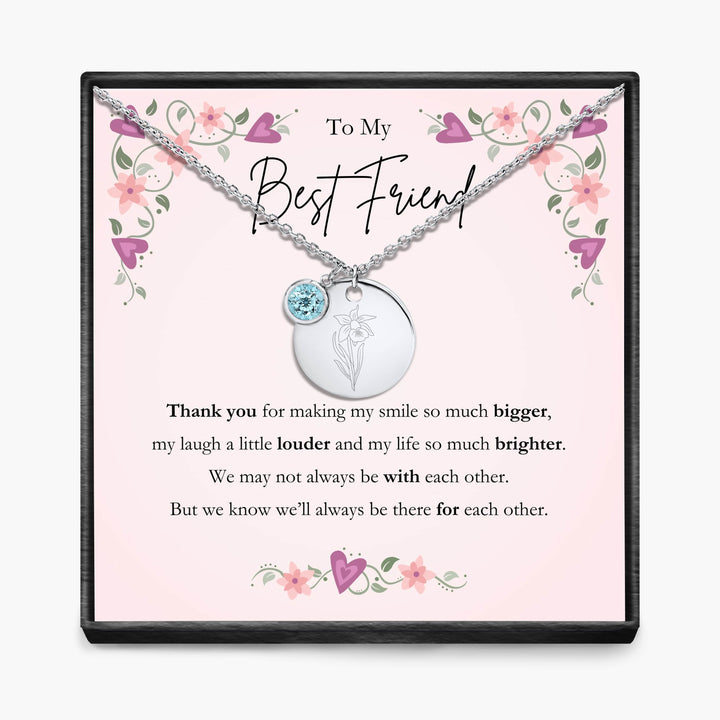 Aan Mijn Beste Vriendin - Geboortemaand Hanger Ketting