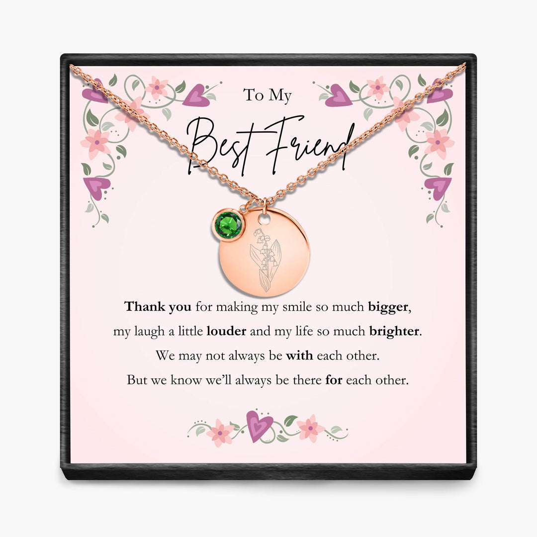 Aan Mijn Beste Vriendin - Geboortemaand Hanger Ketting