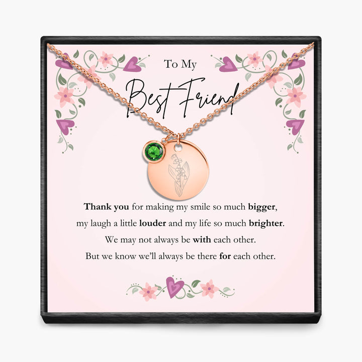 Aan Mijn Beste Vriendin - Geboortemaand Hanger Ketting