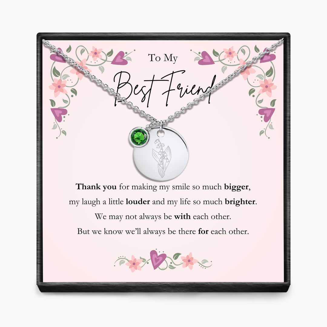 Aan Mijn Beste Vriendin - Geboortemaand Hanger Ketting
