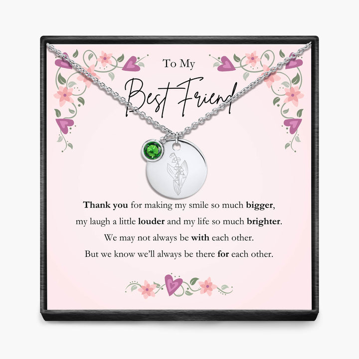 Aan Mijn Beste Vriendin - Geboortemaand Hanger Ketting