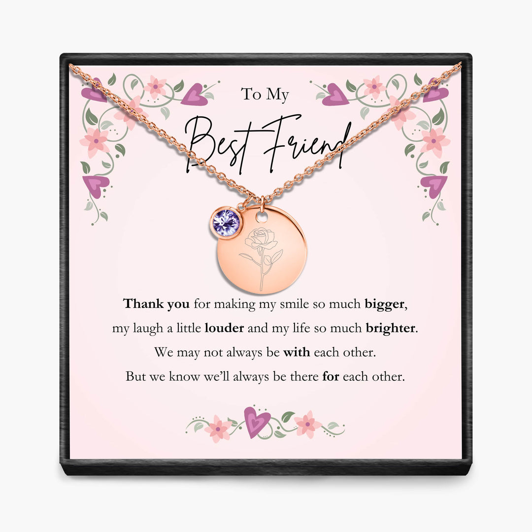 Aan Mijn Beste Vriendin - Geboortemaand Hanger Ketting