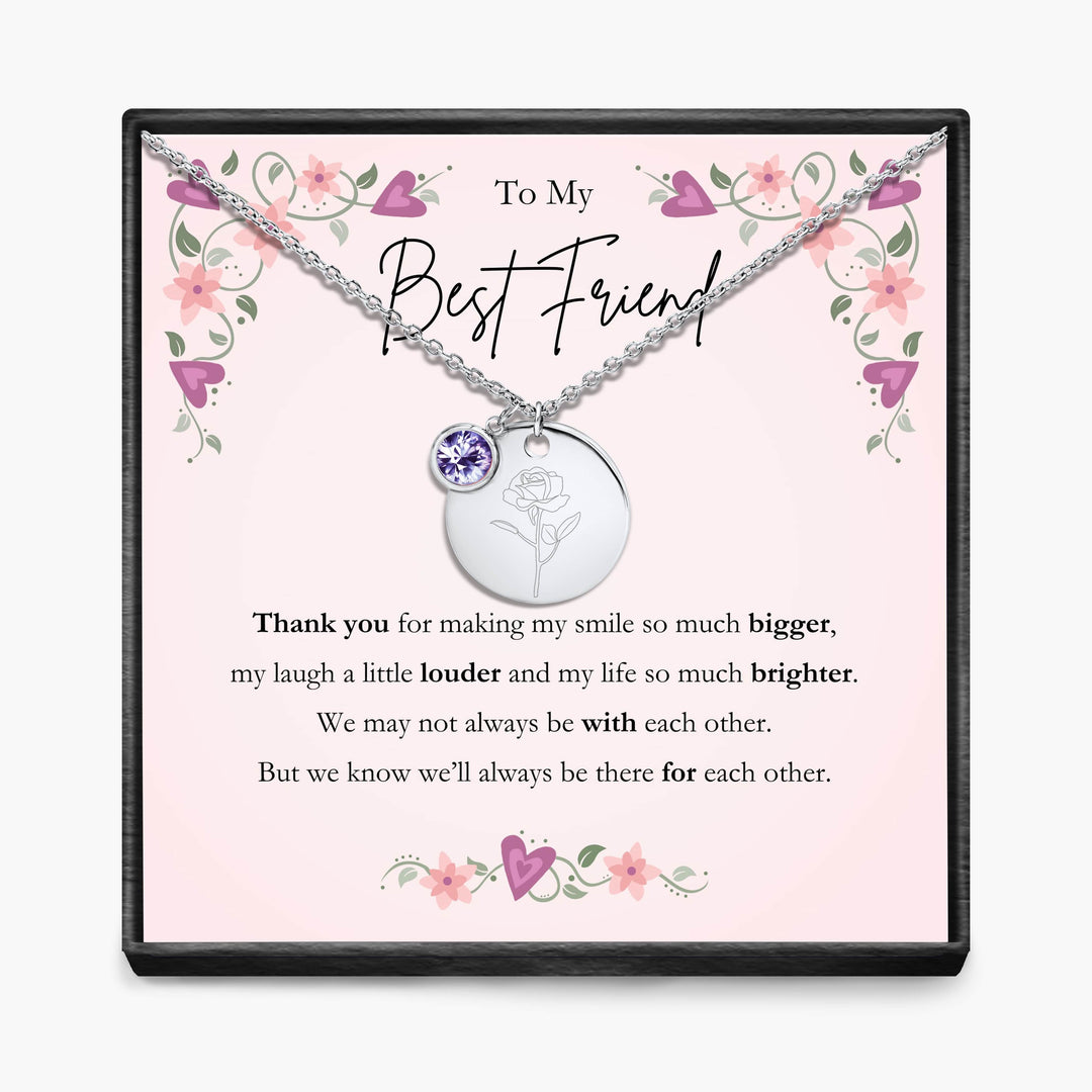 Aan Mijn Beste Vriendin - Geboortemaand Hanger Ketting