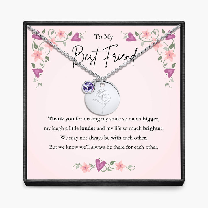 Aan Mijn Beste Vriendin - Geboortemaand Hanger Ketting
