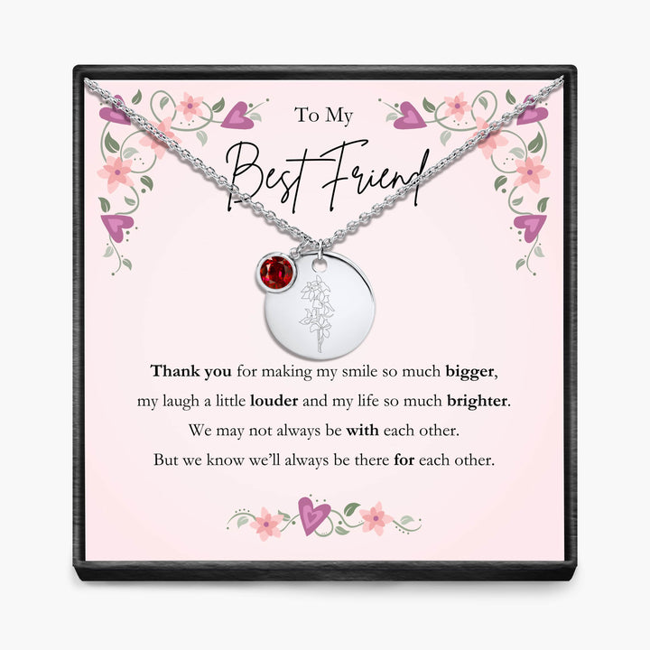 Aan Mijn Beste Vriendin - Geboortemaand Hanger Ketting