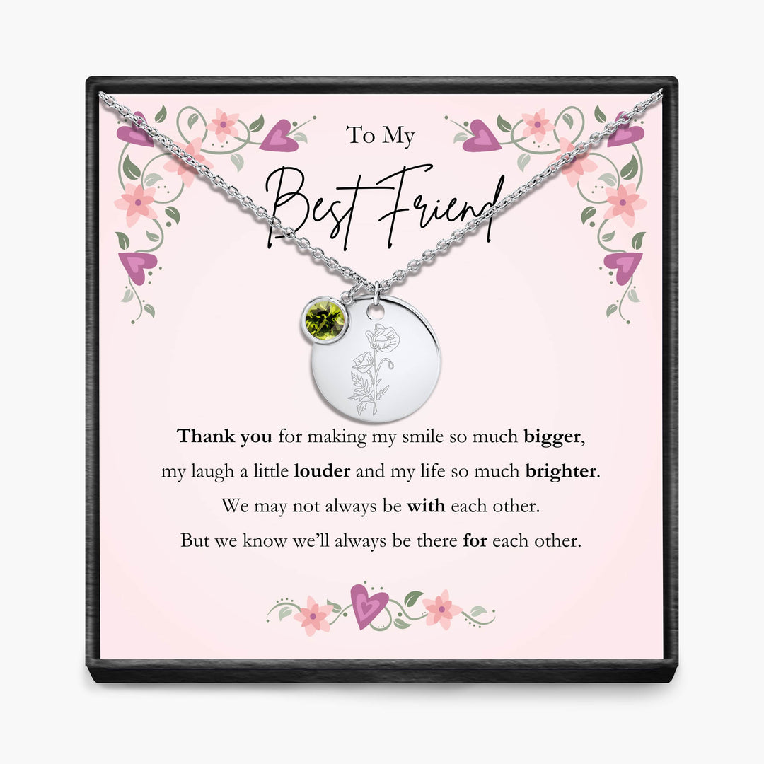 Aan Mijn Beste Vriendin - Geboortemaand Hanger Ketting