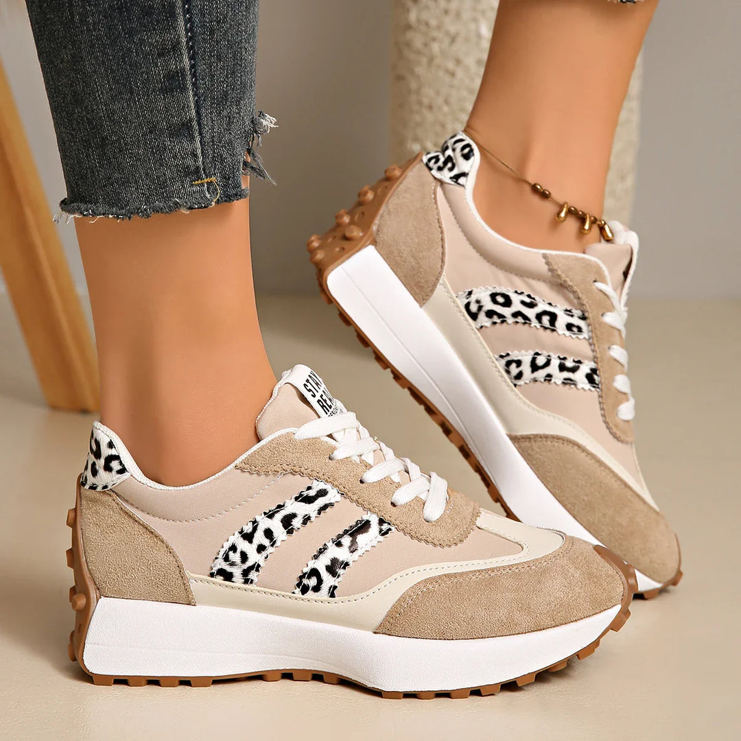 CloudLane Streep Casual | Luipaard Beige