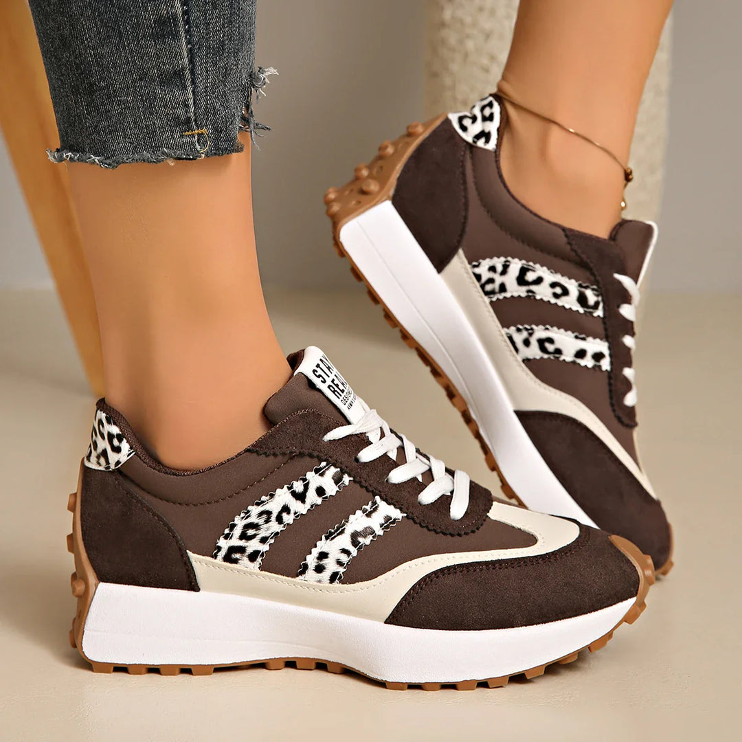 CloudLane Streep Casual | Luipaard Bruin
