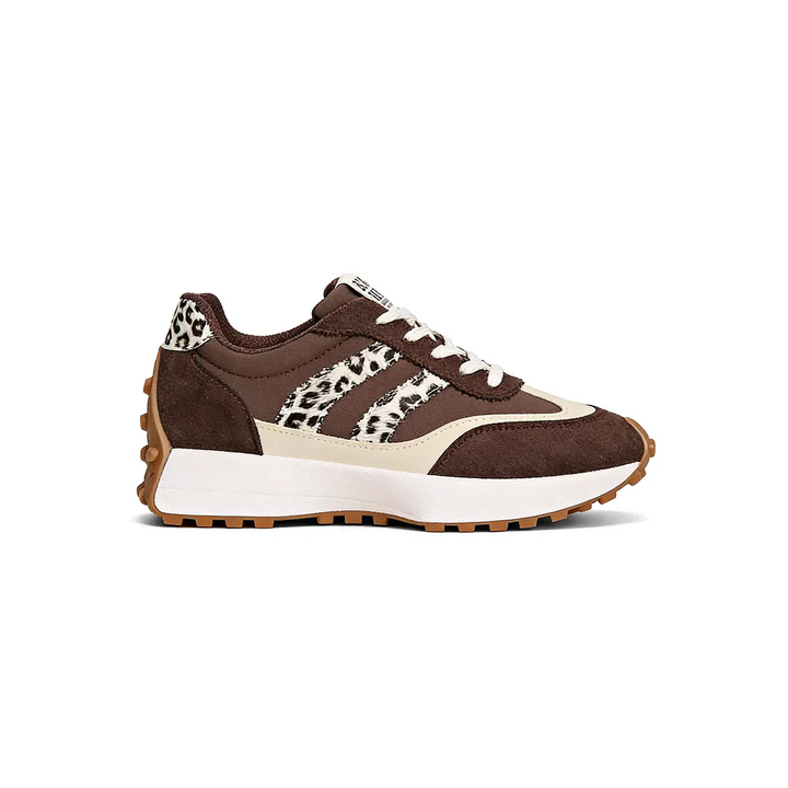 CloudLane Streep Casual | Luipaard Bruin