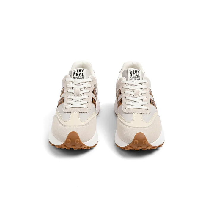CloudLane Stripe Casual | Leopard Off-White