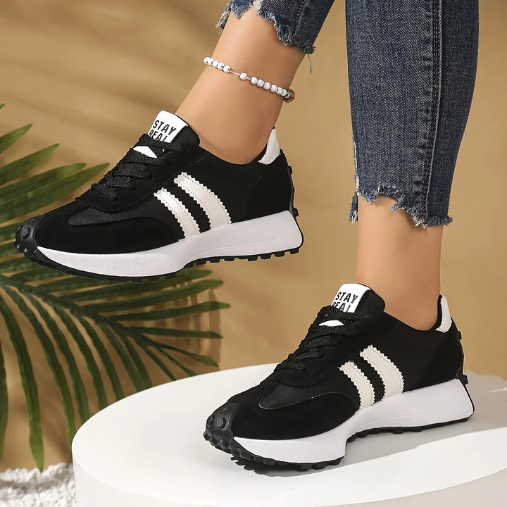 CloudLane Stripe Casual | Zwart