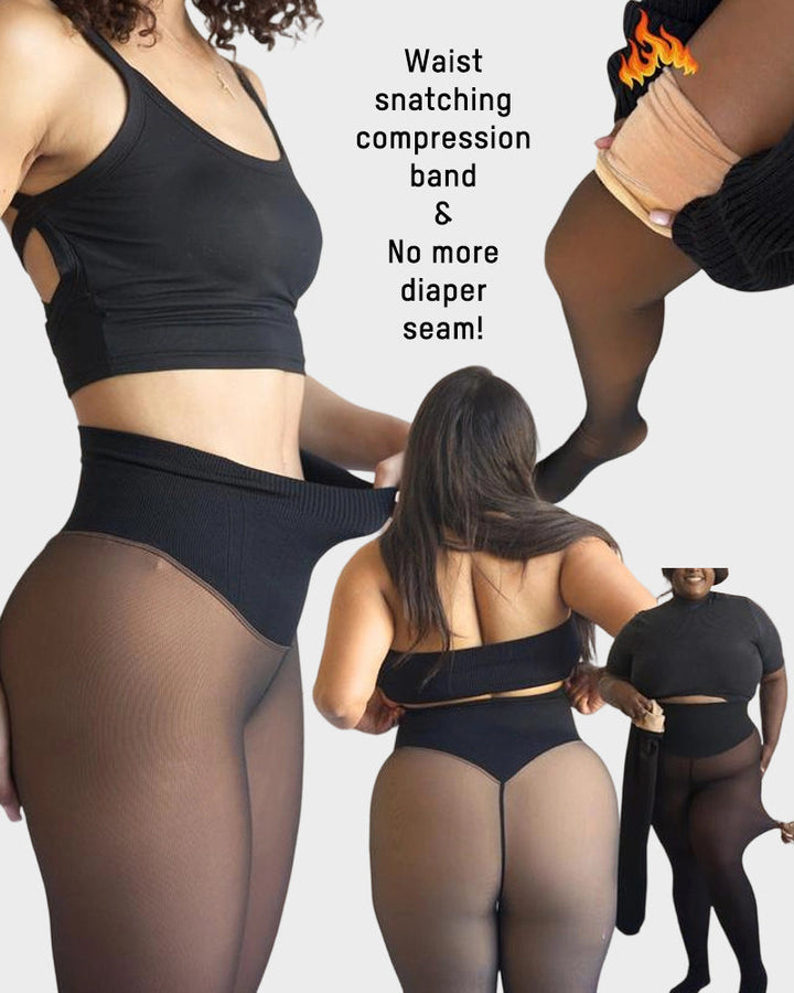 Compressie Naadloze Fleecel-legging